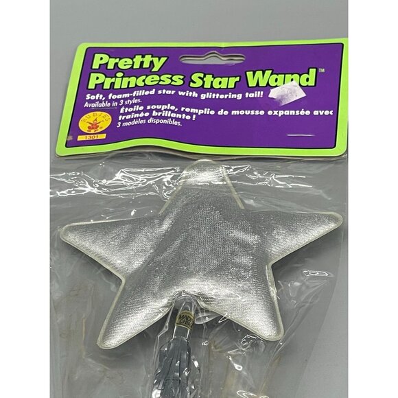 pretty princess star wand costume soft foam glitter silver 18" READ new - Picture 4 of 7